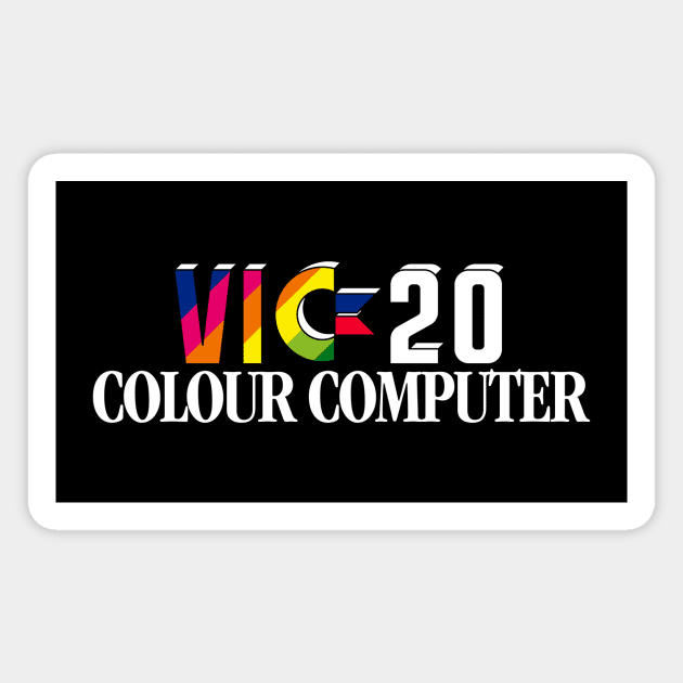 Commodore VIC-20 - Version 3 White Magnet by RetroFitted